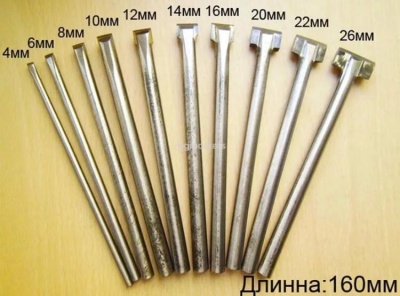 Скарпель ручная победитовая (набор)